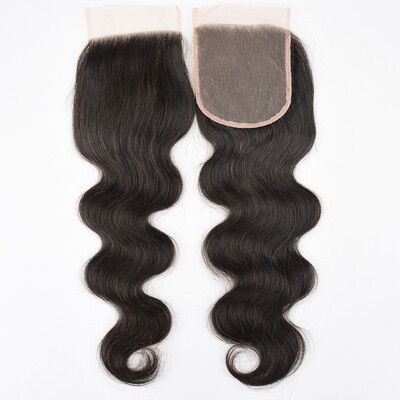 

7A Malaysian Body Wave Closure Human Hair Lace Closure Malaysian Virgin Hair 1b Cheap Lace Closures 4x4 Wet And Wavy Closure
