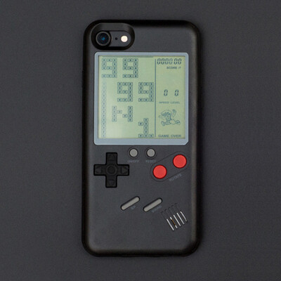 

Nintendo Gameboy Tetris Retro Game Console Phone Case для iPhone 7 8 Plus Мягкая защитная крышка