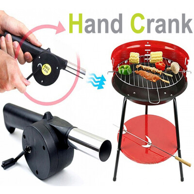 

New barbecue tools fan air blower Hand Fan Cranked for Outdoor Picnic Camping bbq accessories cooking tool Barbecue tools