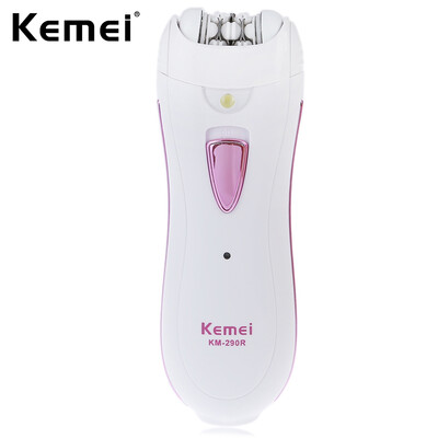 

Kemei KM - 290R Lady Mini Rechargeable Washable Electric Hair Remover Epilator Travel Essentials