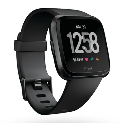 

Fitbit Versa Sports Smart Watch NFC Fitness Водонепроницаемый Bluetooth-вызов Автоматическая разминка Recognition Music Store Caller SMS WeChat Alert Black