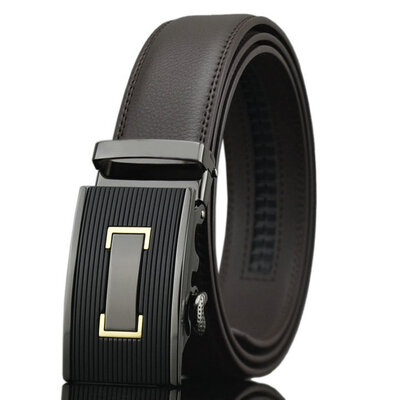 

Fashion Designer Belts for Men Sliding Buckle Ratchet Men Belt Automatic Fashion ceinture homme