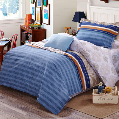 

Shengwei Bedding Set Cotton Print Three-piece Cotton Bed Sheets Single Student Dormitory Suite Nordic Style 12m Bed