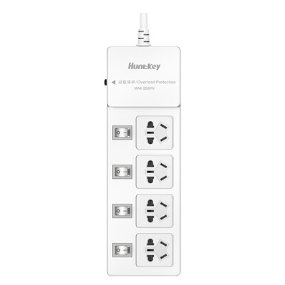 

Huntkey SSH402 4 bit 2 meters new national standard anti overload control switch socket socket socket board