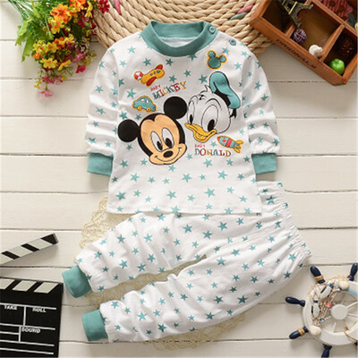 

2016 cotton children sleeping suits autumn pajamas kids Fashion newst homewear baby pajamas pajamas home wear clothes