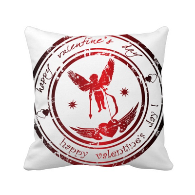 

Postmark Valentines Day Angel Elf Square Throw Pillow Insert Cushion Cover Home Sofa Decor Gift