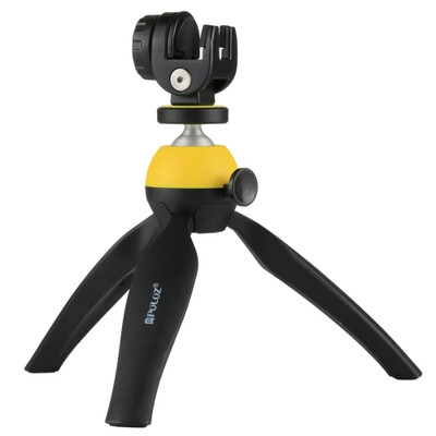 

PULUZ Pocket Mini Tripod Mount with 360 Degree Ball Head & Phone Clamp for SmartphonesYellow