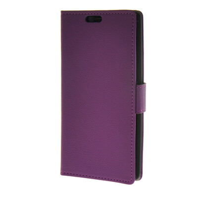 

MOONCASE Simple Leather Flip Wallet Case Card Slot Stand Back Cover for LG G4 Purple