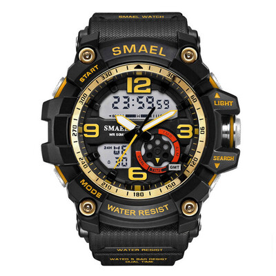 

Military Watches Army Mens Wristwatch LED Quartz Watch Digtial Dual Time Men Clock 1617 reloj hombre Sport Watch Army