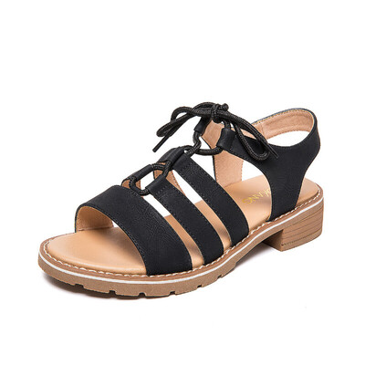 

Aokang Aokang sandals open toe comfortable female casual shoes 184831034 apricot color 36 yards