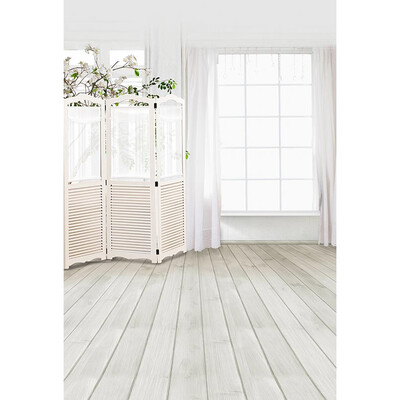 

White Spring Background 57FT Vinyl Fabric Cloth Digital Printing Photo Studio Backdrop S-3044