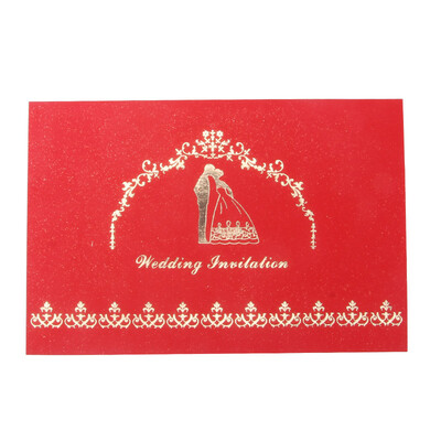 

Extreme space JDKJ creative wedding invitations invitation invitation wedding wedding supplies stereo bronzing 10 packs