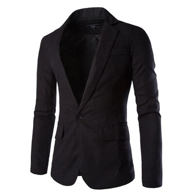

England Style Blazer Men Casual Jacket Business Suit Formal Dress