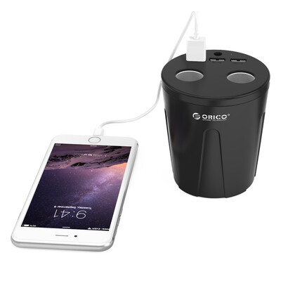 

ORICO автомобиля Зарядное устройство 3 USB DC/5 В 7.2a чашки Мощность гнездо адаптера Авто-прикуриватели сплиттер для Зарядные уст