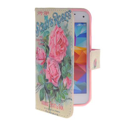 

MOONCASE Pattern Style Leather Side Flip Wallet Card Slot Pouch Stand Shell Back Case Cover For Samsung Galaxy S5 Mini