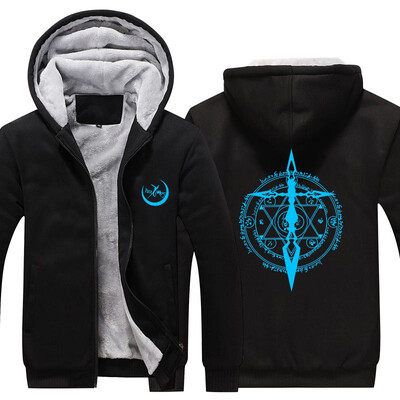 

2018 New Fate grand order Luminous Hoodie Anime FGO Alter Coat Jacket Winter Men Thick Zipper Avenger Sweatshirt