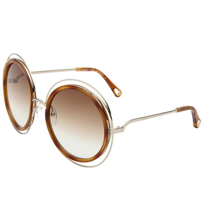 

CHLOE female models sunglasses leopard frame tea color gradient lens glasses sunglasses CE120SD 736 58mm