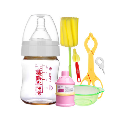 

IVORY Baby bottle wide caliber newborn bottle PPSU baby bottle set 150ml with S pacifier ​​JDT-09