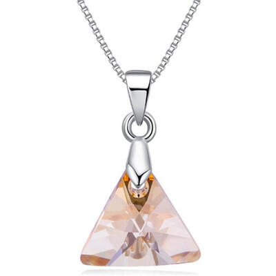 

Women Fashion Jewelry Crystal from Austrian High Quality Blue Crystal Necklace Pendant Accessories Rhinestone 27393