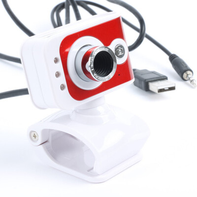 

USB 20 HD Webcam 3Led Night Vision Web Cam Camera 15Megapixel For PC\Laptop Free Shipping
