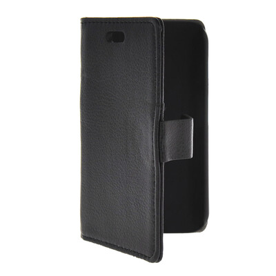 

MOONCASE тонкий кожаный бумажник флип сторона держателя карты Чехол с Kickstand чехол для Motorola Moto E Черный