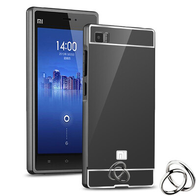 

MOONCASE Plating Metal Frame Edge Mirror Back Protective Shell 2 in 1 Thin Case Cover for Xiaomi Mi 3 M3