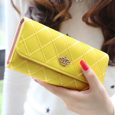 

Fashion Women Lady PU Leather Clutch Wallet Long Card Holder Purse Handbag