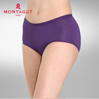

MONTAGUT BW3665D panties female solid color antibacterial ladies panties purple XL