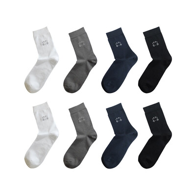 

Crab Secret Socks Male 4 Pairs Business Mens Socks Socks Black White Gray Blue