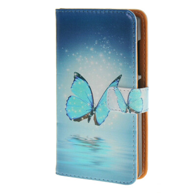 

MOONCASE ЧЕХОЛ ДЛЯ Microsoft Lumia 532 Blue Leather Flip Wallet Card Holder with Kickstand Back A01