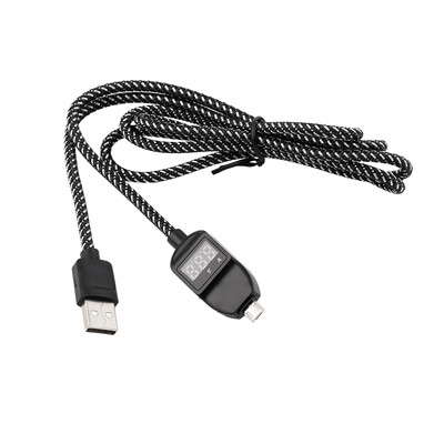 

USB ЖК-дисплей данных Зарядка Кабель Sync светодиод Защита от перенапряжения Показать