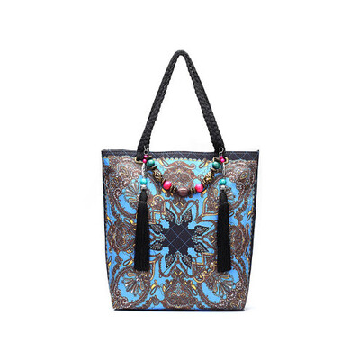 

Brand fashion leather bags women tote ethnic embroidery bags floral handmade embroidered bags high quality women shoulder bag