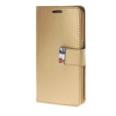 

MOONCASE Synthetic PU Leather чехол для Wallet Flip Card Slot Holster Pouch Stand Samsung Galaxy S6 Gold