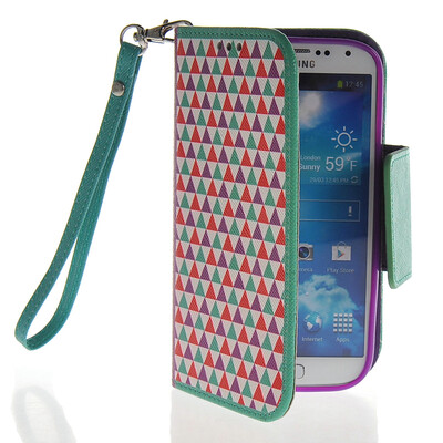 

MOONCASE Fashion Leather Side Flip Wallet Card Slot Pouch Stand Back чехол для Samsung Galaxy S4 I9500