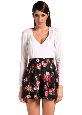 

Sexy Women's V-Neck Long Sleeve Casual Summer Cocktail Party Short Slim Dress