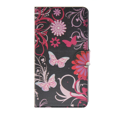 

MOONCASE Butterfly style Leather Side Flip Wallet Card Slot Stand Pouch ЧЕХОЛ ДЛЯ Samsung Galaxy Mega 2 G750F