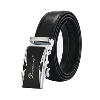 

NEW 2017 Famous Brand Belt Men Good Quality Cowskin Genuine Luxury Leather Mens Belts Strap Male Metal Automatic Buck