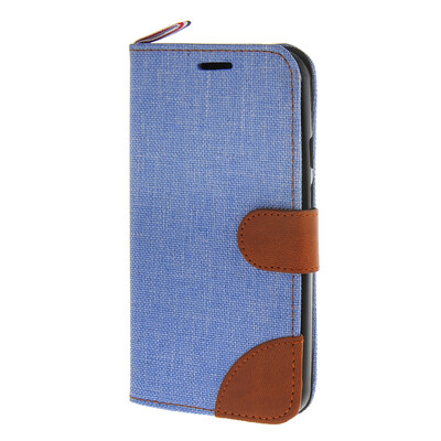 

MOONCASE Moto G 2nd Gen , Leather Wallet Flip Card Holder Pouch Stand Back ЧЕХОЛ ДЛЯ Motorola Moto G 2nd Gen Blue