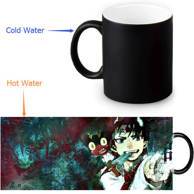 

Ao no Exorcist 350ml/12oz Heat Reveal Mug Color Change Coffee Cup Sensitive Morphing Mugs Magic Mug Milk Tea Cups