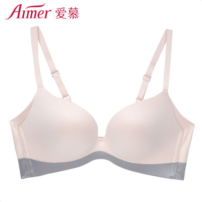 

Amour underwear DAYWEAR II34 cups in the thick mold cup smooth no trace ladies gathered bra AM140661 apricot B80