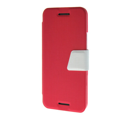 

MOONCASE Ultra Slim Leather Side Flip Wallet Stand Pouch ЧЕХОЛ ДЛЯ HTC One M9 Hot pink