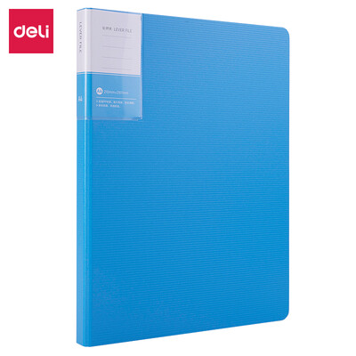 

Deli deli A4 color folder long clip office folder lake blue 5048