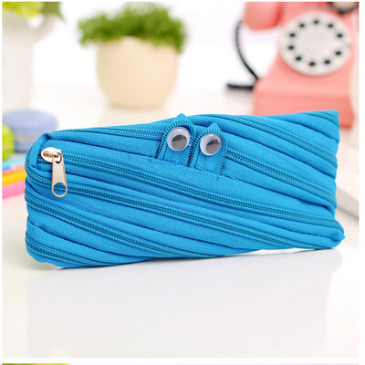 

Карандашный чехол Cute Solid Color Простой карандаш-сумка Карандаш Чехол для молнии Канцелярские принадлежности Чехол для ручек Ко