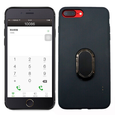 

Kaleido Kaleido Gemini Double Cartoon Mobile Shell Apple Card Dual Card Dual Standart Artifact Ring Version Applicable to ipone7 plus8 plus Gray