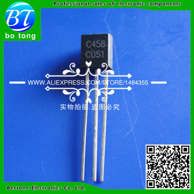 

Free shipping C458C 2SC458 TO-92 100pcsbag TO-92 NPN Epitaxial Planar Silicon Transistors power triode transistor
