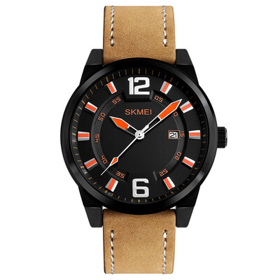 

SKMEI 2018 Quartz Heren Horloges Topmerk Luxe Lederen Militaire Sport Polshorloge Mannelijke Klok Voor Man Relogio Masculino