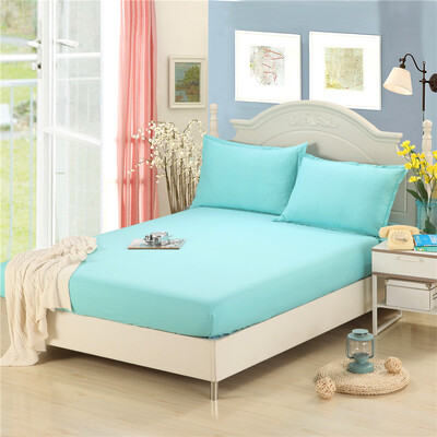 

iDouillet Native American Fitted Sheet Set&Pillowcase Soild Colour Full Twin Queen Size Deep 25cm