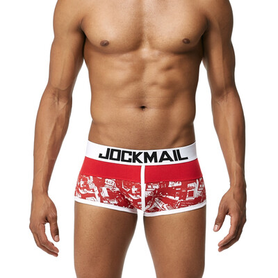 

JOCKMAIL low-rise mens boxer briefs cotton print comfort soft absorbent sweat