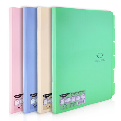 

GuangBo 7 into the half open folder folder note storage bag random love の smile A9035