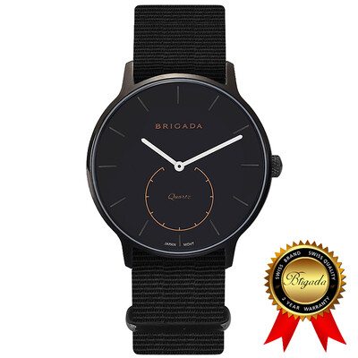 

BRIGADA Швейцарские часы для мужчин, Nice Fashion Cool Black Quartz Мужские часы
